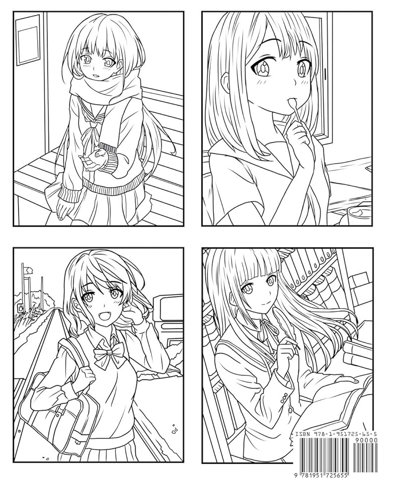 anime coloring book pages anime coloring book pages
