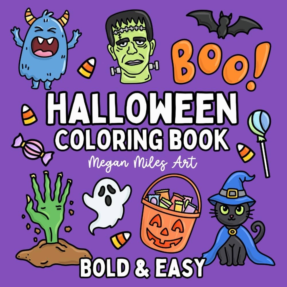 easy halloween color pages easy halloween color pages