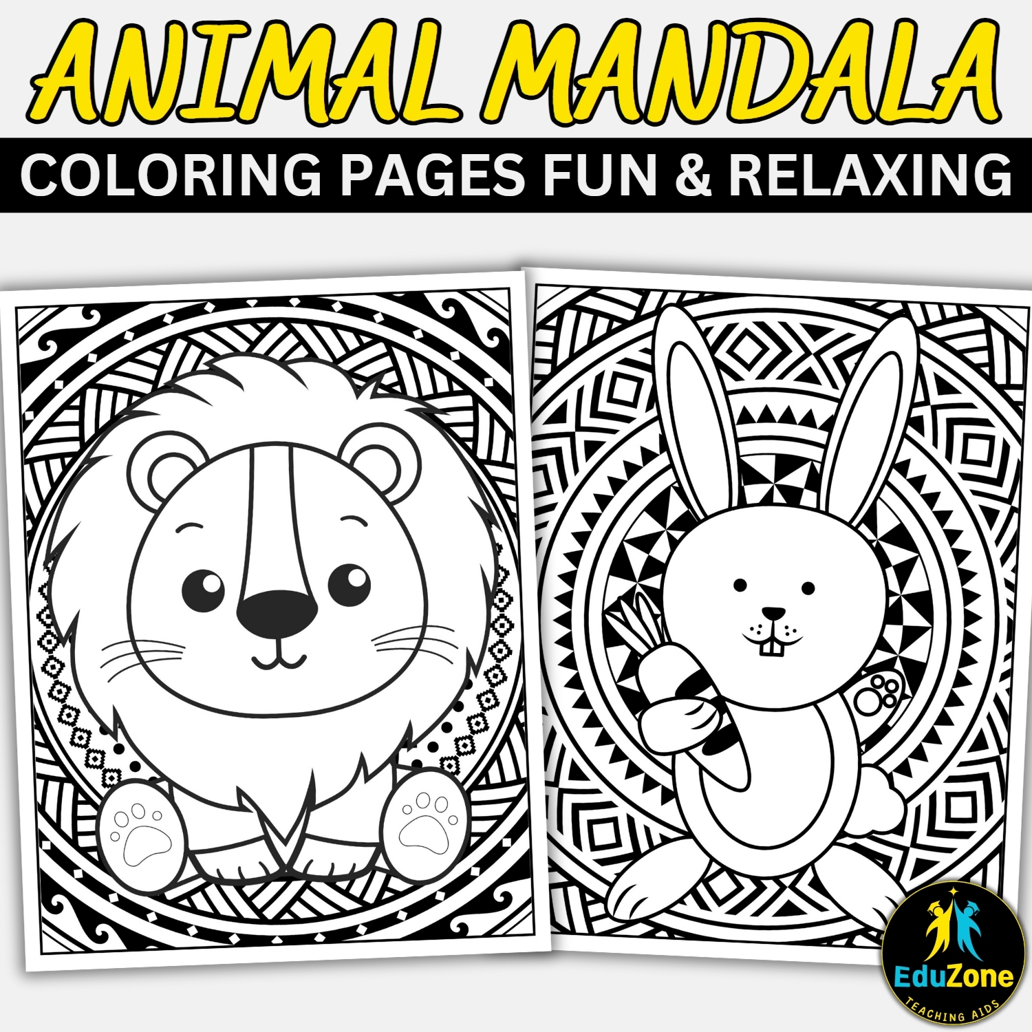 Animal Mandala Coloring Pages Relaxing Printable Animal Fun For All Kids Made By Teachers Animal Mandala Coloring Pages Relaxing Printable Animal Fun For All Kids Made By Teachers