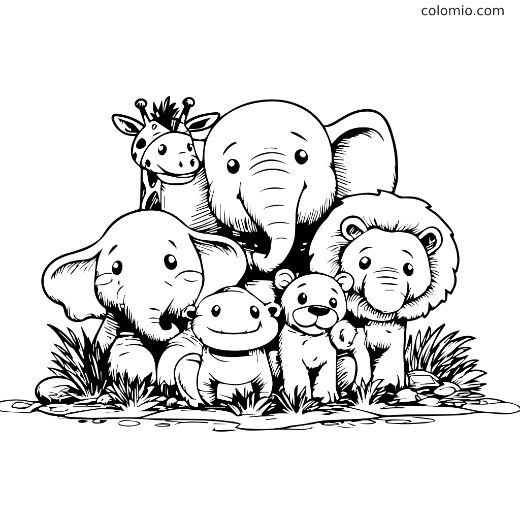 Animals Coloring Pages Free Printable Animals Coloring Sheets Animals Coloring Pages Free Printable Animals Coloring Sheets