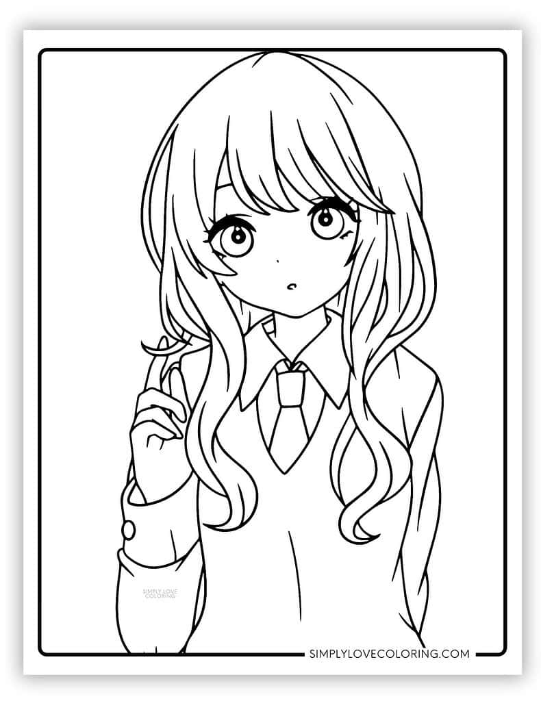 Anime Coloring Pages Free PDF Printables Simply Love Coloring Anime Coloring Pages Free PDF Printables Simply Love Coloring