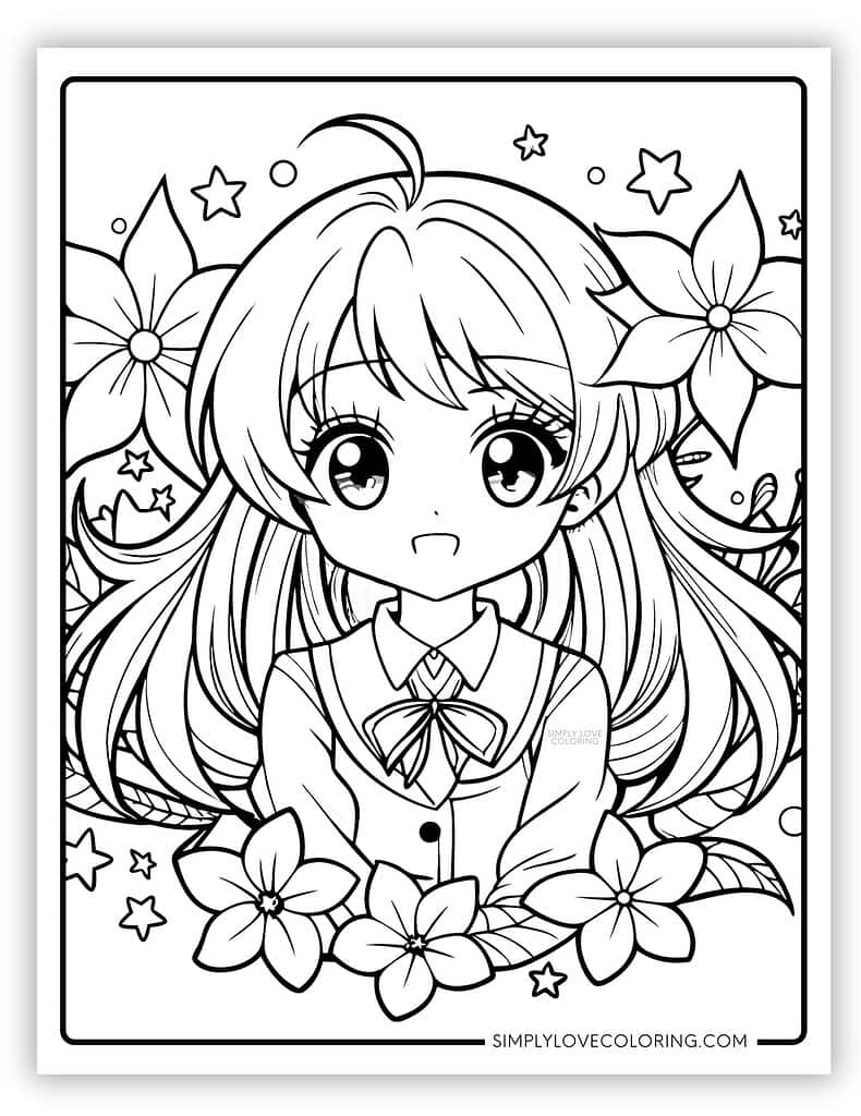 anime coloring pages anime coloring pages