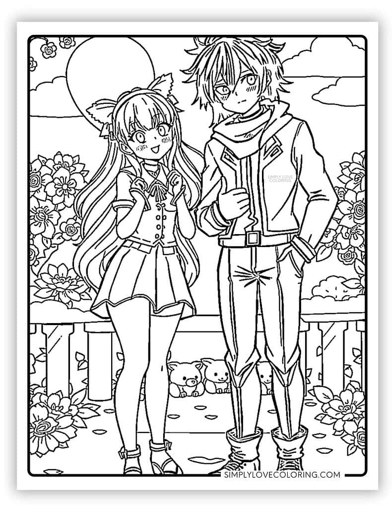 printable anime coloring pages printable anime coloring pages