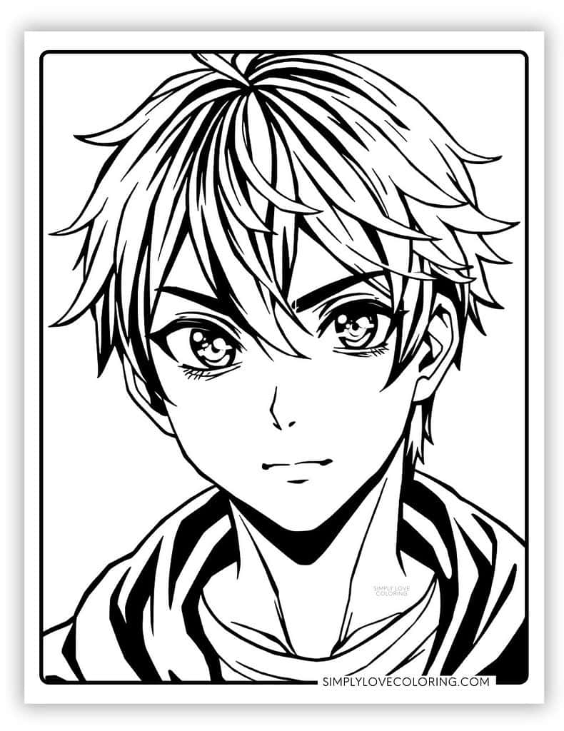 Anime Coloring Pages Free PDF Printables Simply Love Coloring Anime Coloring Pages Free PDF Printables Simply Love Coloring