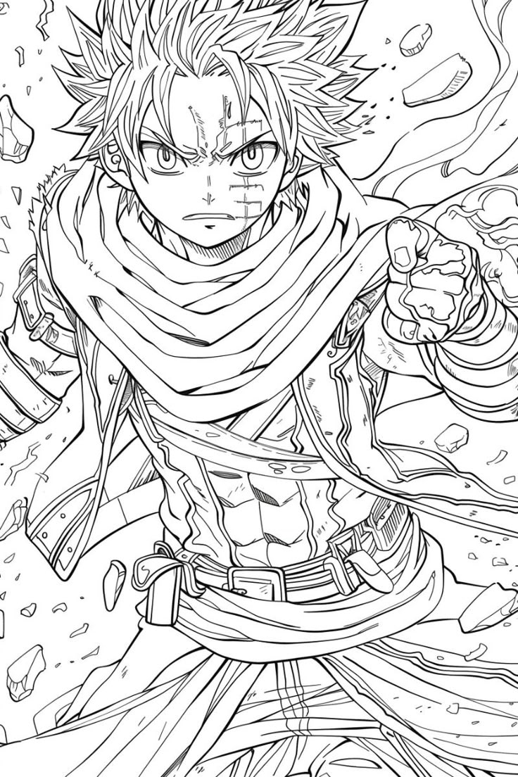free anime coloring pages
