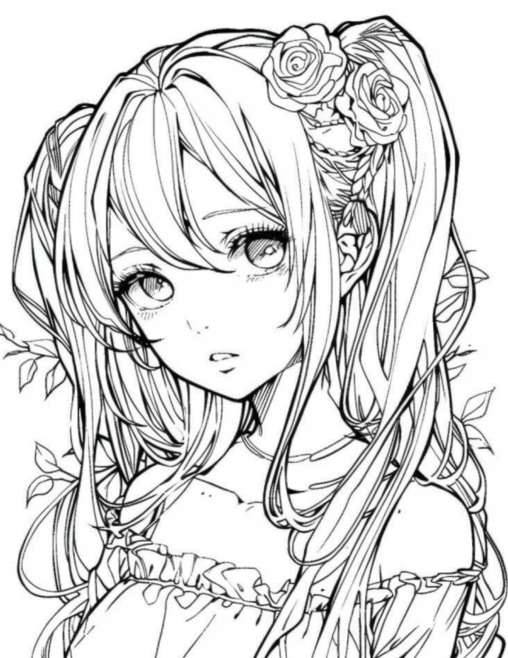 Anime Girls Coloring Pages 200 Designs Bundle PDF JPG PNG Etsy Anime Girls Coloring Pages 200 Designs Bundle PDF JPG PNG Etsy