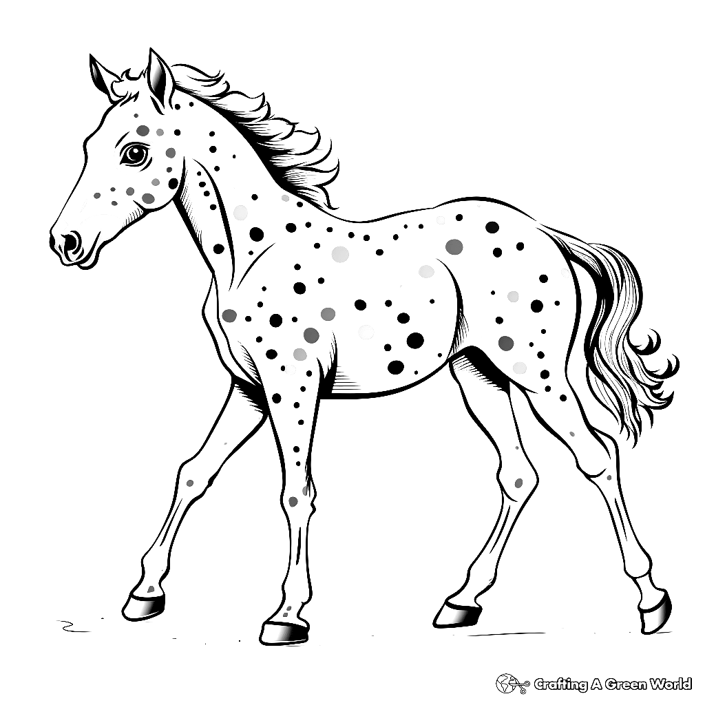 Appaloosa Coloring Pages Free Printable  Appaloosa Coloring Pages Free Printable