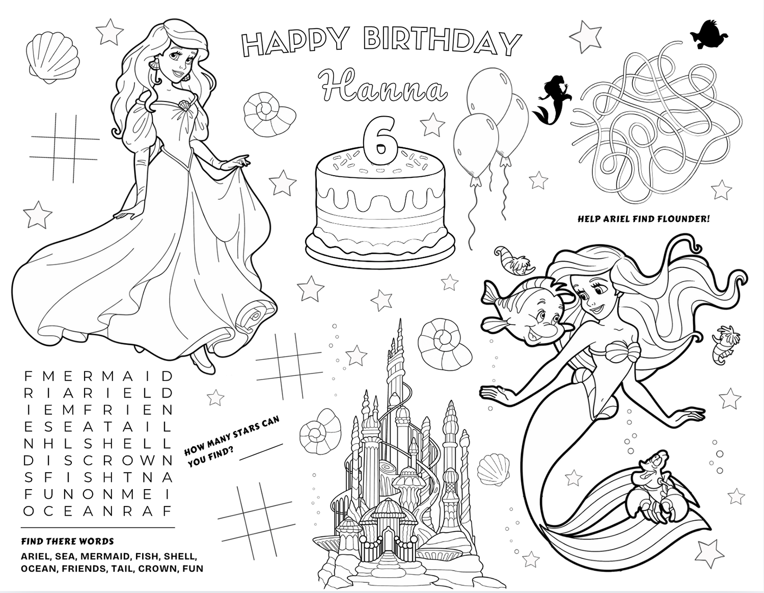 Ariel Birthday Activity Coloring Mermaid Birthday Activity Coloring Under The Sea Coloring Princess Ariel Coloring Kid Girl Birthday Coloring Page Aiwsolutions Ariel Birthday Activity Coloring Mermaid Birthday Activity Coloring Under The Sea Coloring Princess Ariel Coloring Kid Girl Birthday Coloring Page Aiwsolutions