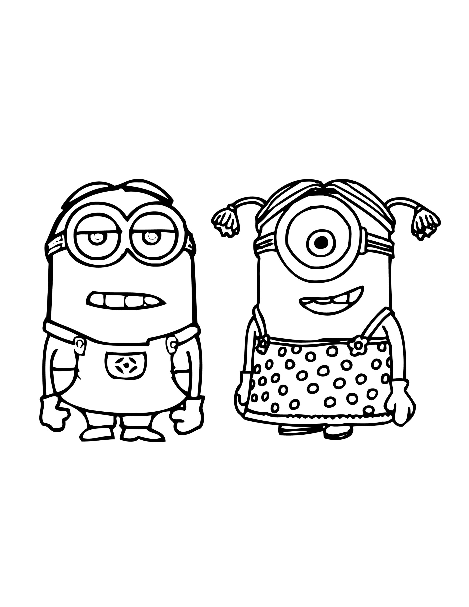 pictures to color minions pictures to color minions