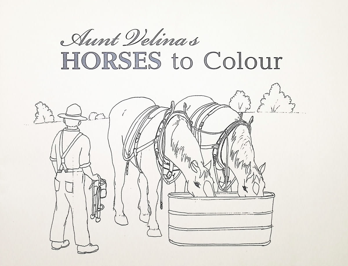 Aunt Velina s Horses To Colour Aunt Velina s Horses To Colour