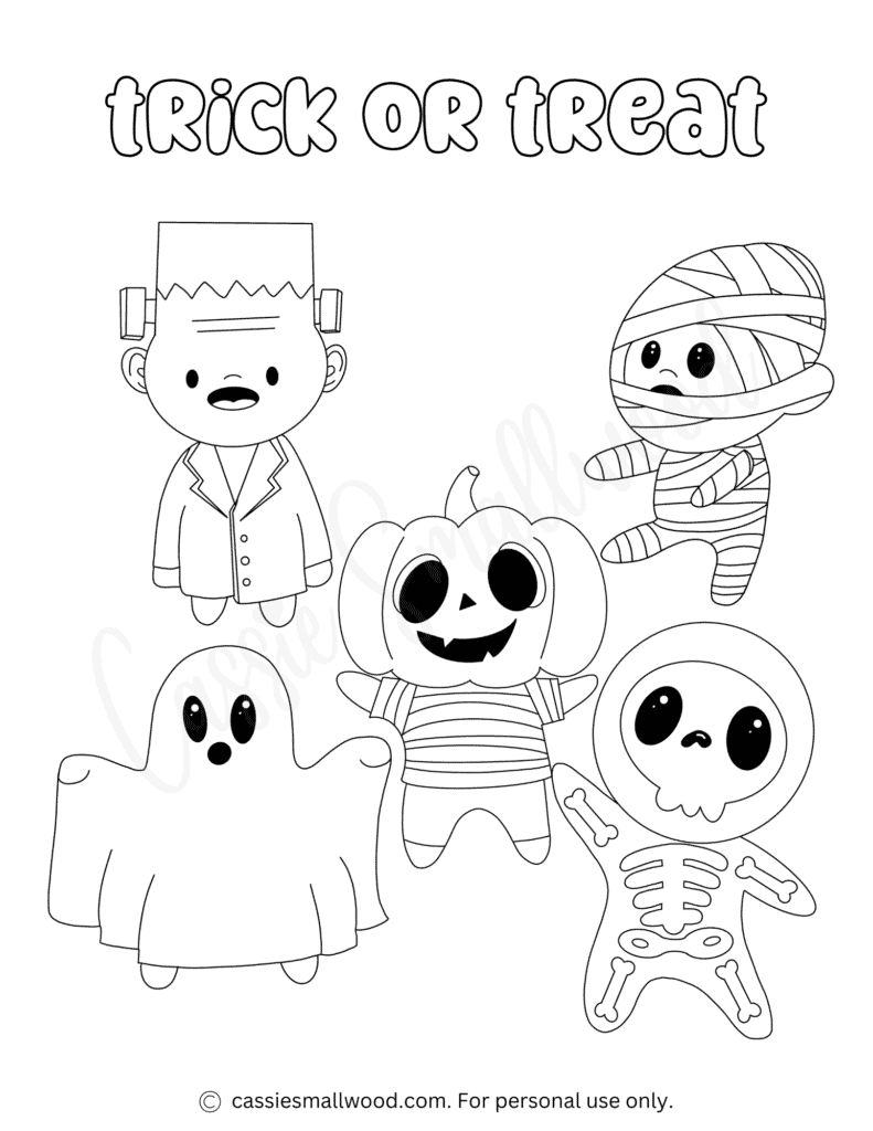 AWESOME Halloween Coloring Pages Cassie Smallwood