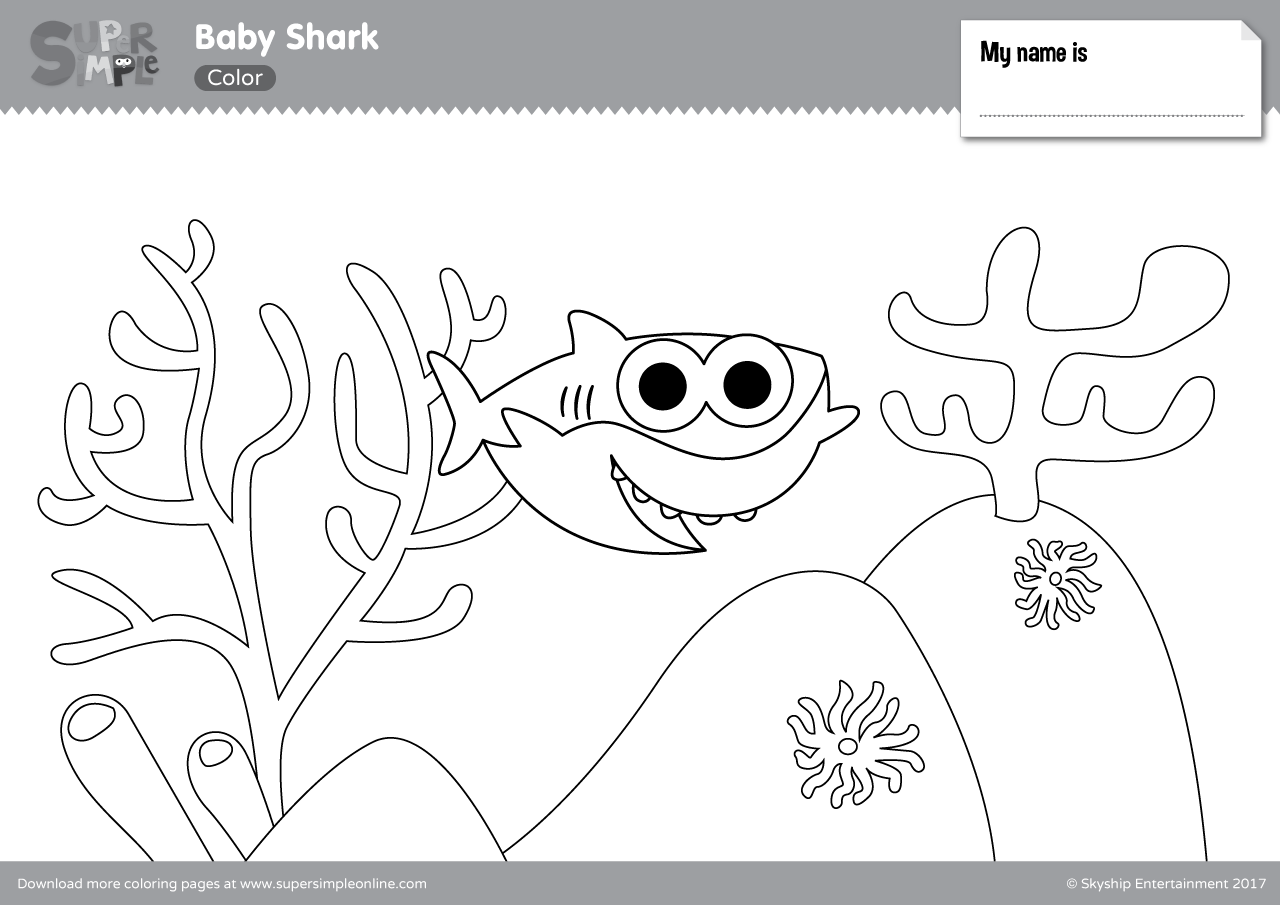 baby shark printable coloring pages baby shark printable coloring pages
