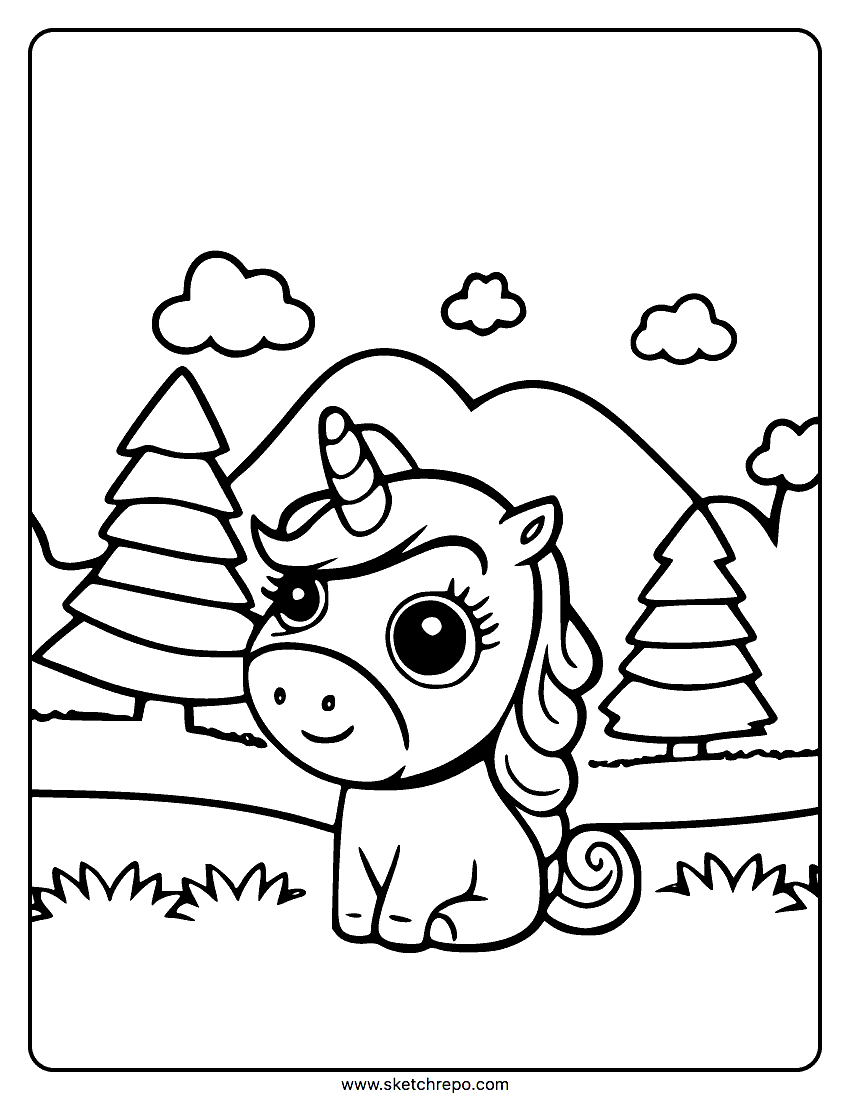 Baby Unicorn Coloring Page Sketch Repo Baby Unicorn Coloring Page Sketch Repo