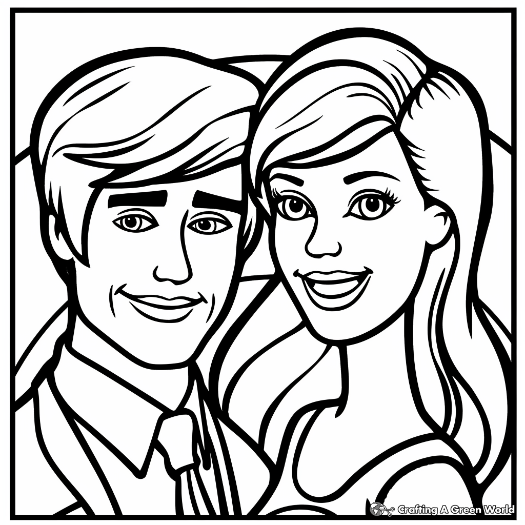 Barbie And Ken Coloring Pages Free Printable  Barbie And Ken Coloring Pages Free Printable