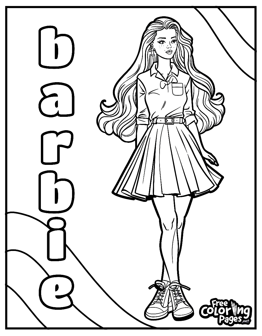 Barbie Coloring Pages Free Coloring Pages Barbie Coloring Pages Free Coloring Pages