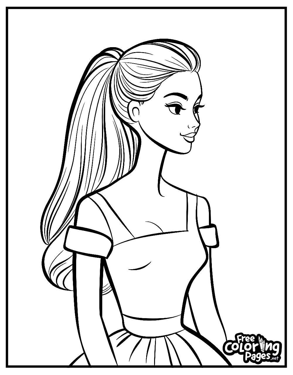 free printable coloring pages of barbie free printable coloring pages of barbie