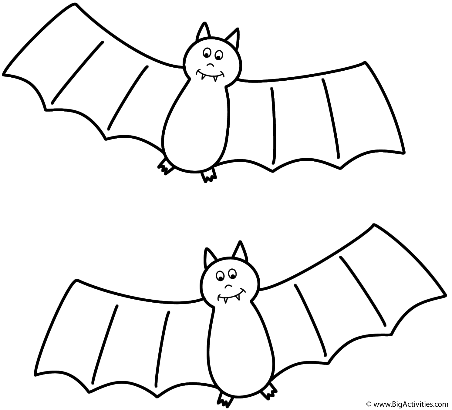 Bats Coloring Page Halloween  Bats Coloring Page Halloween