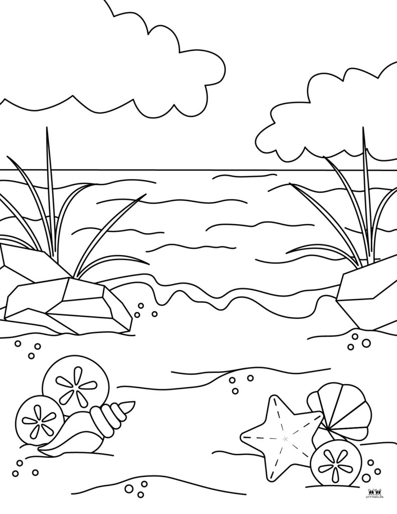 beach coloring sheets printable beach coloring sheets printable