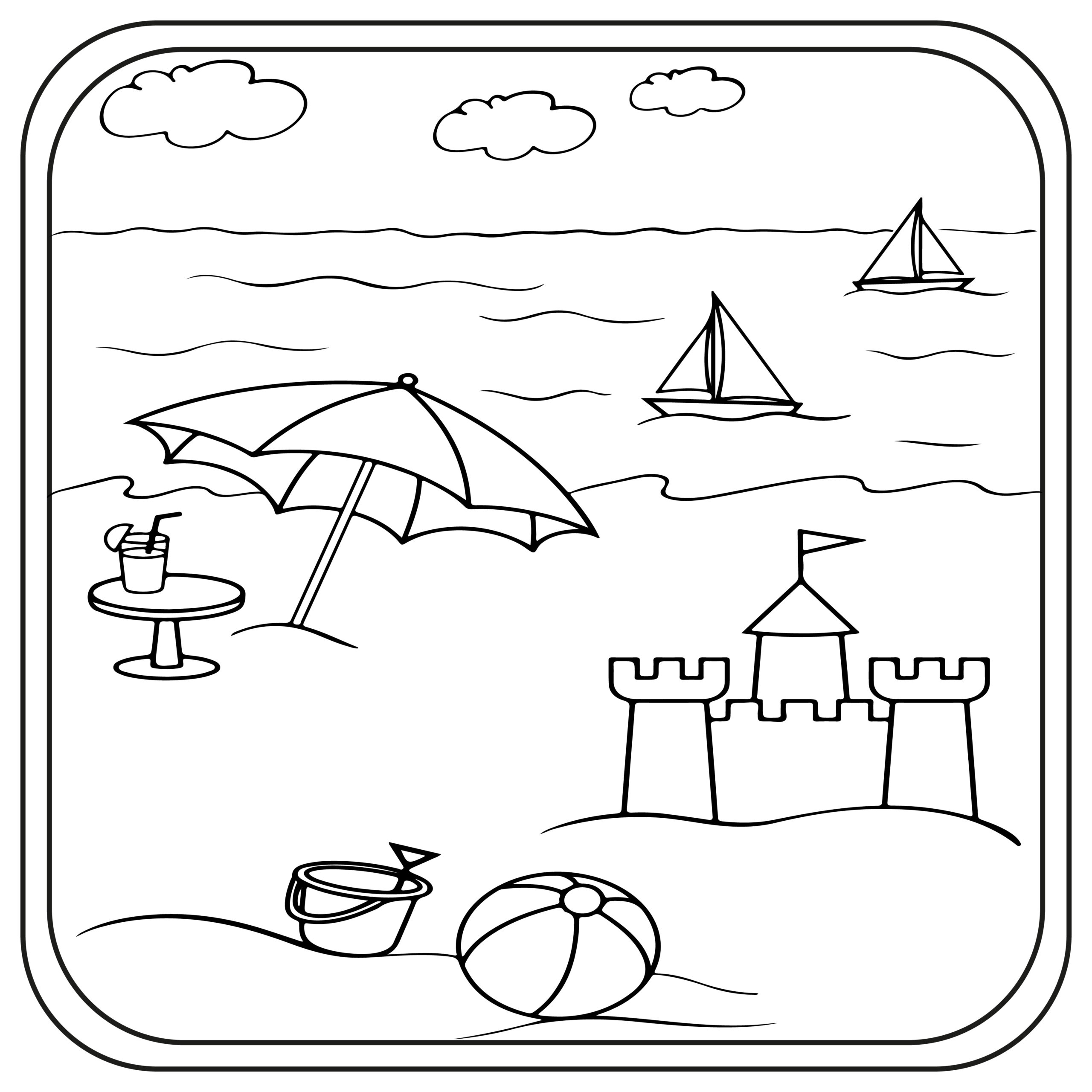 Beach Coloring Pages Preschool Kindergarten First Grade Made By Teachers Beach Coloring Pages Preschool Kindergarten First Grade Made By Teachers