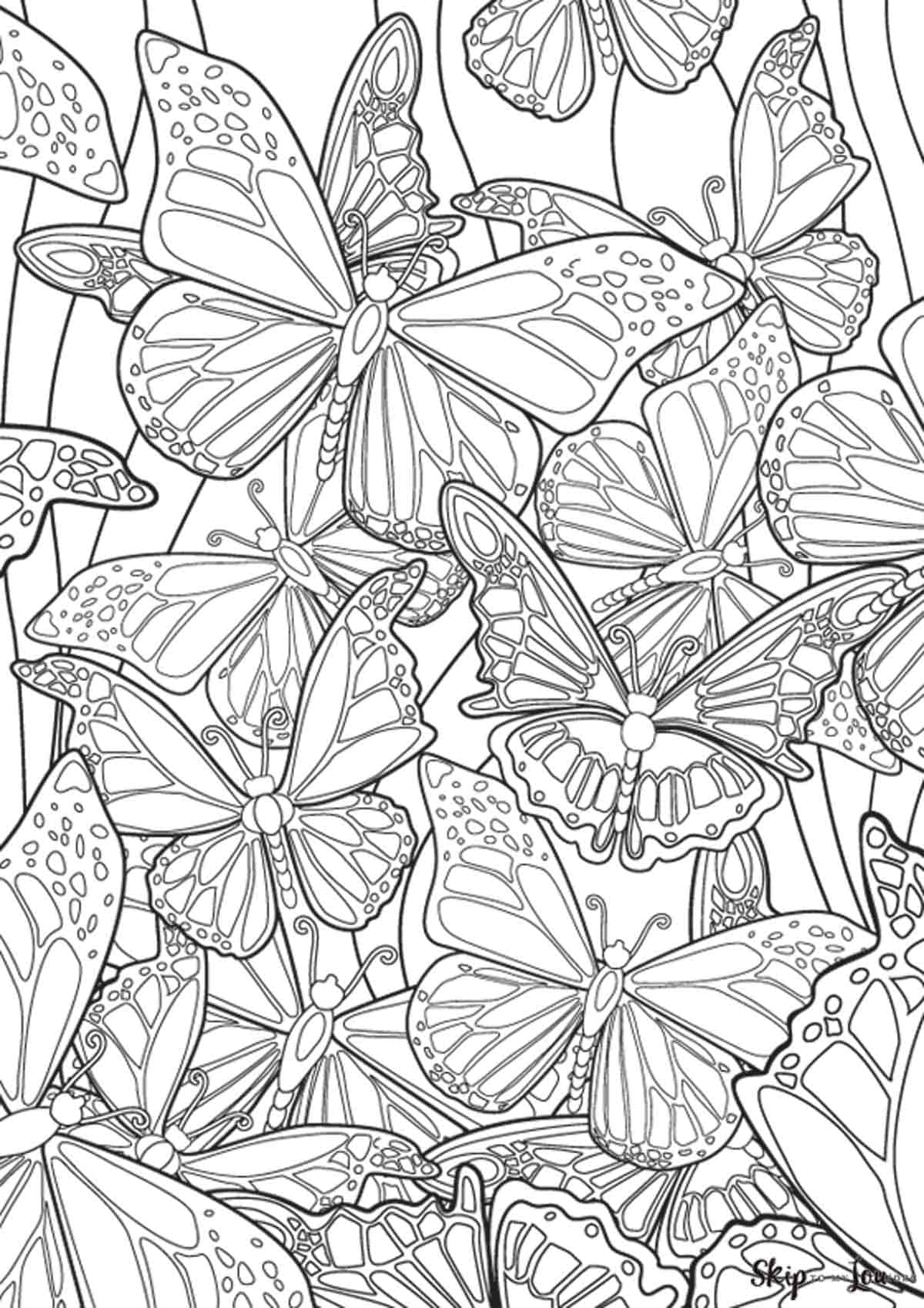 Beautiful Butterfly Coloring Pages To Download And Print Skip To My Lou