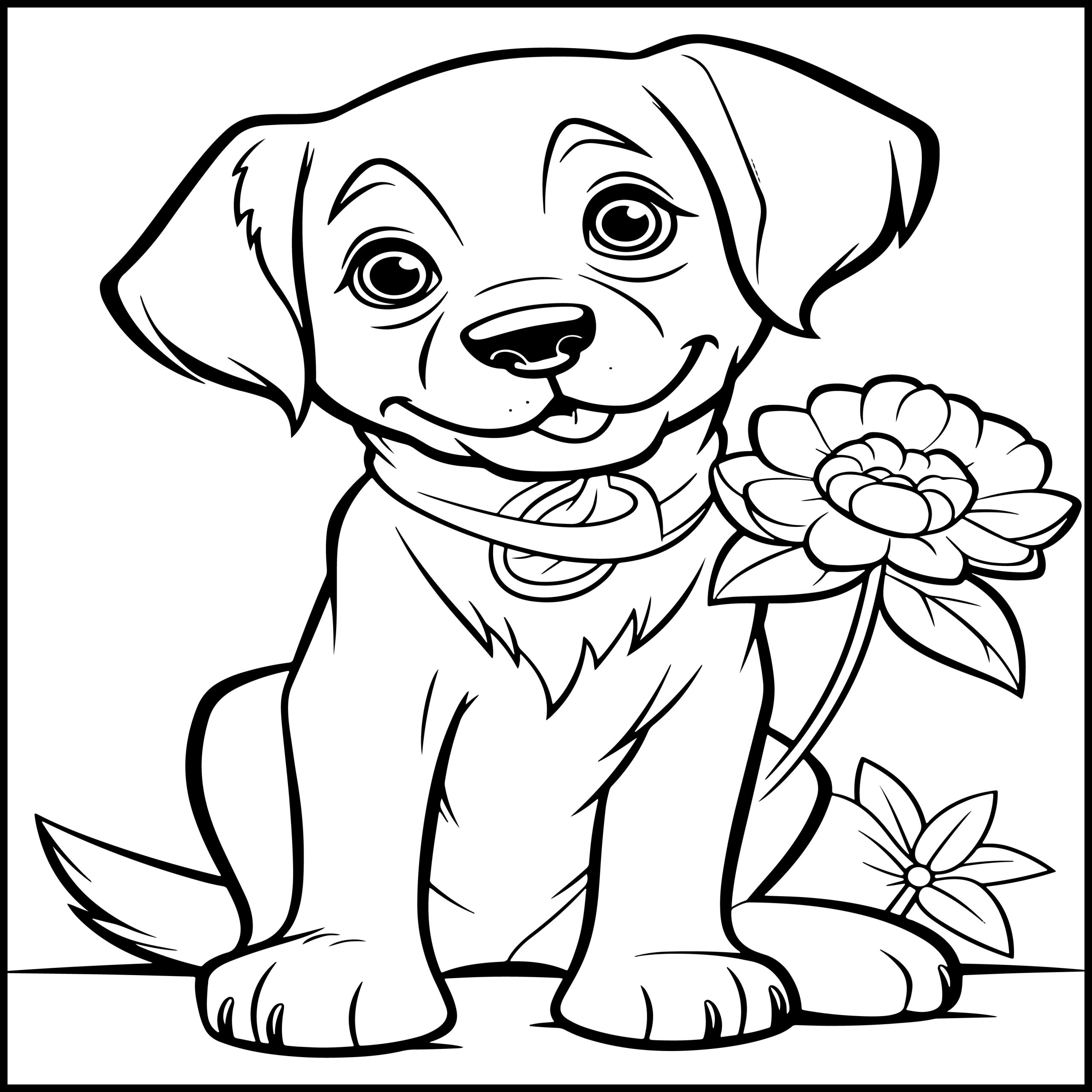 Beautiful Flowers Dog Coloring Book Flowers Dog Coloring Pages Made By Teachers Beautiful Flowers Dog Coloring Book Flowers Dog Coloring Pages Made By Teachers
