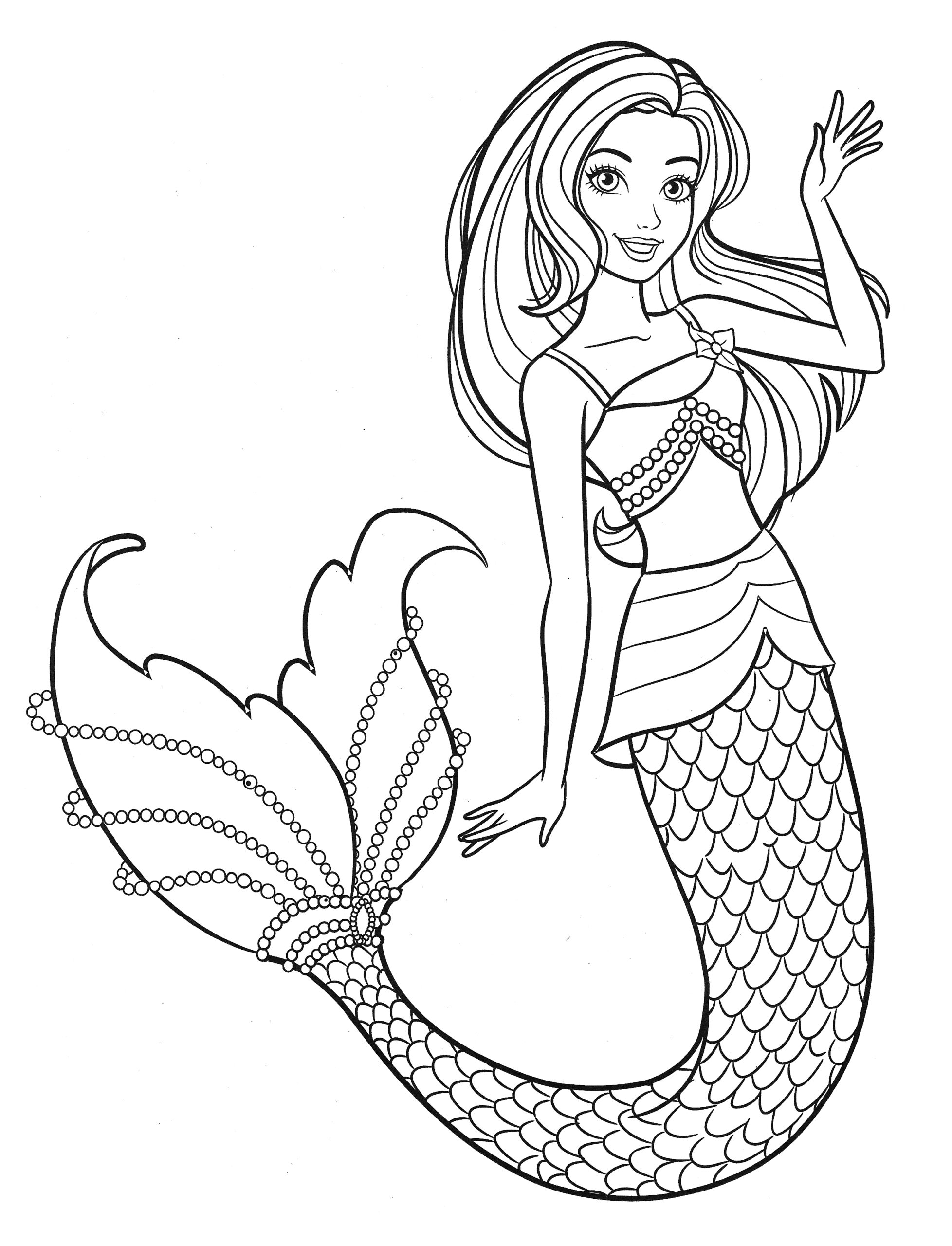 mermaid coloring pictures free mermaid coloring pictures free