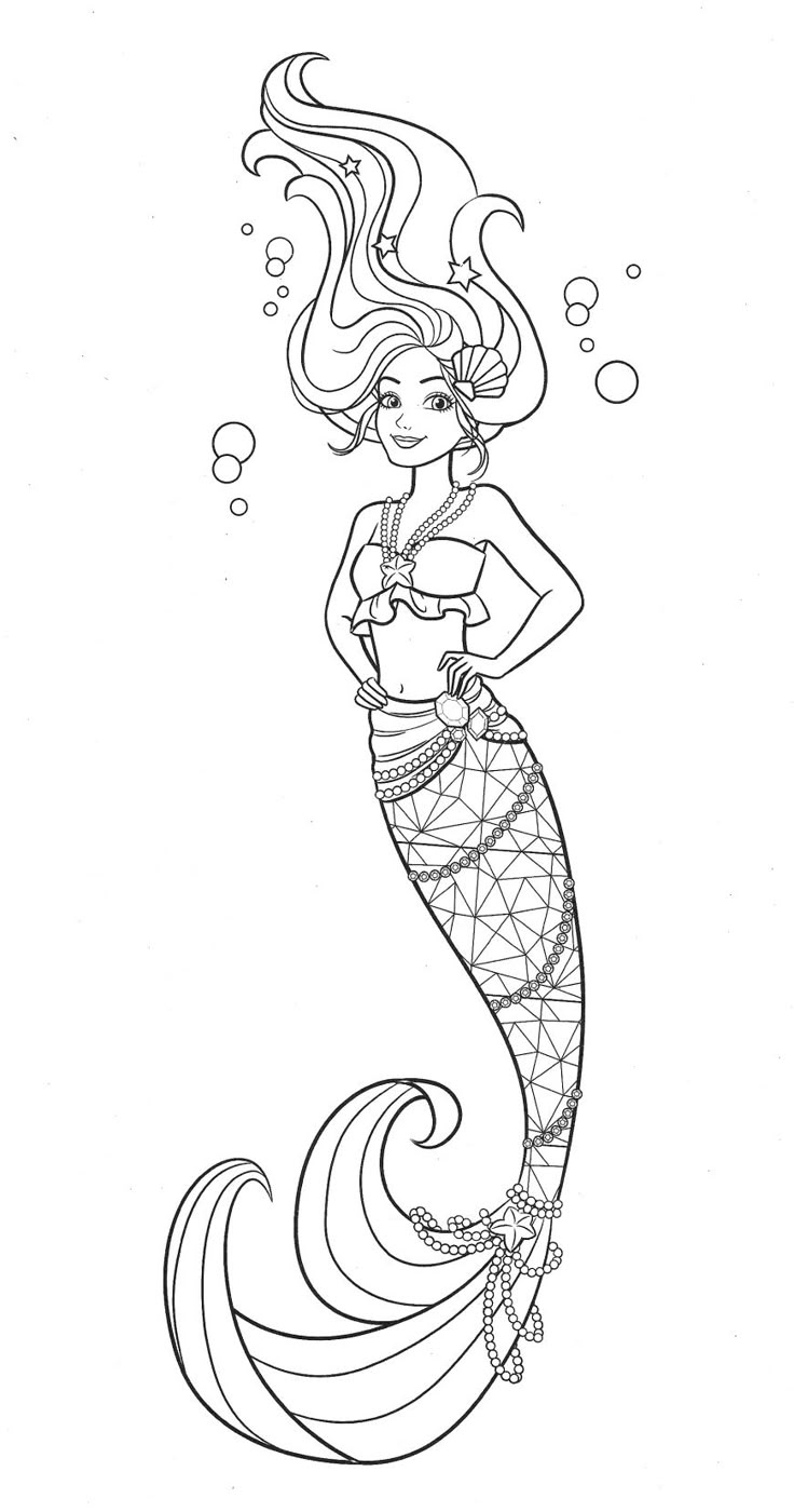 Beautiful Mermaid Barbie Coloring Pages Beautiful Mermaid Barbie Coloring Pages