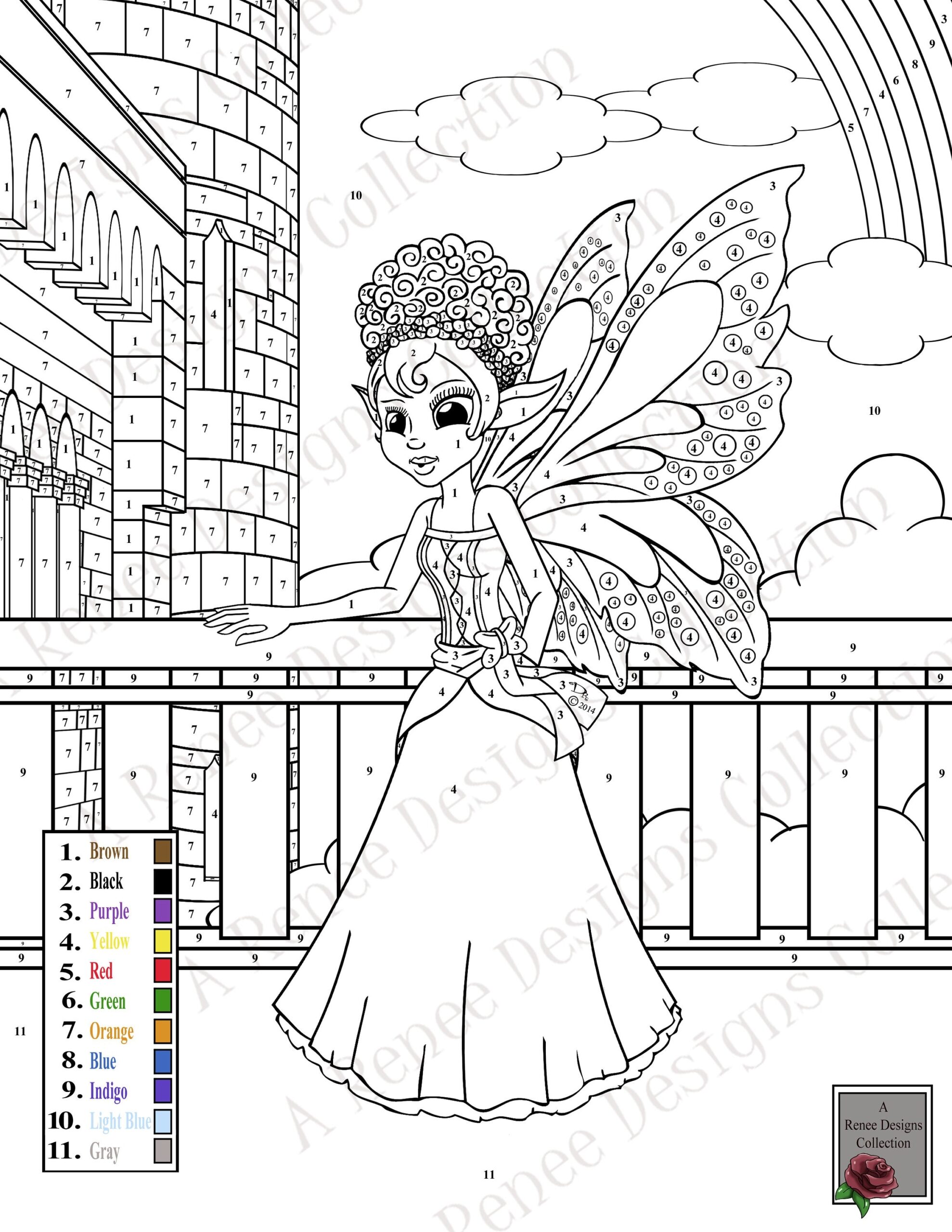 Black Fairy Color By Number Page Kids Classroom Activity PDF Download Etsy Black Fairy Color By Number Page Kids Classroom Activity PDF Download Etsy
