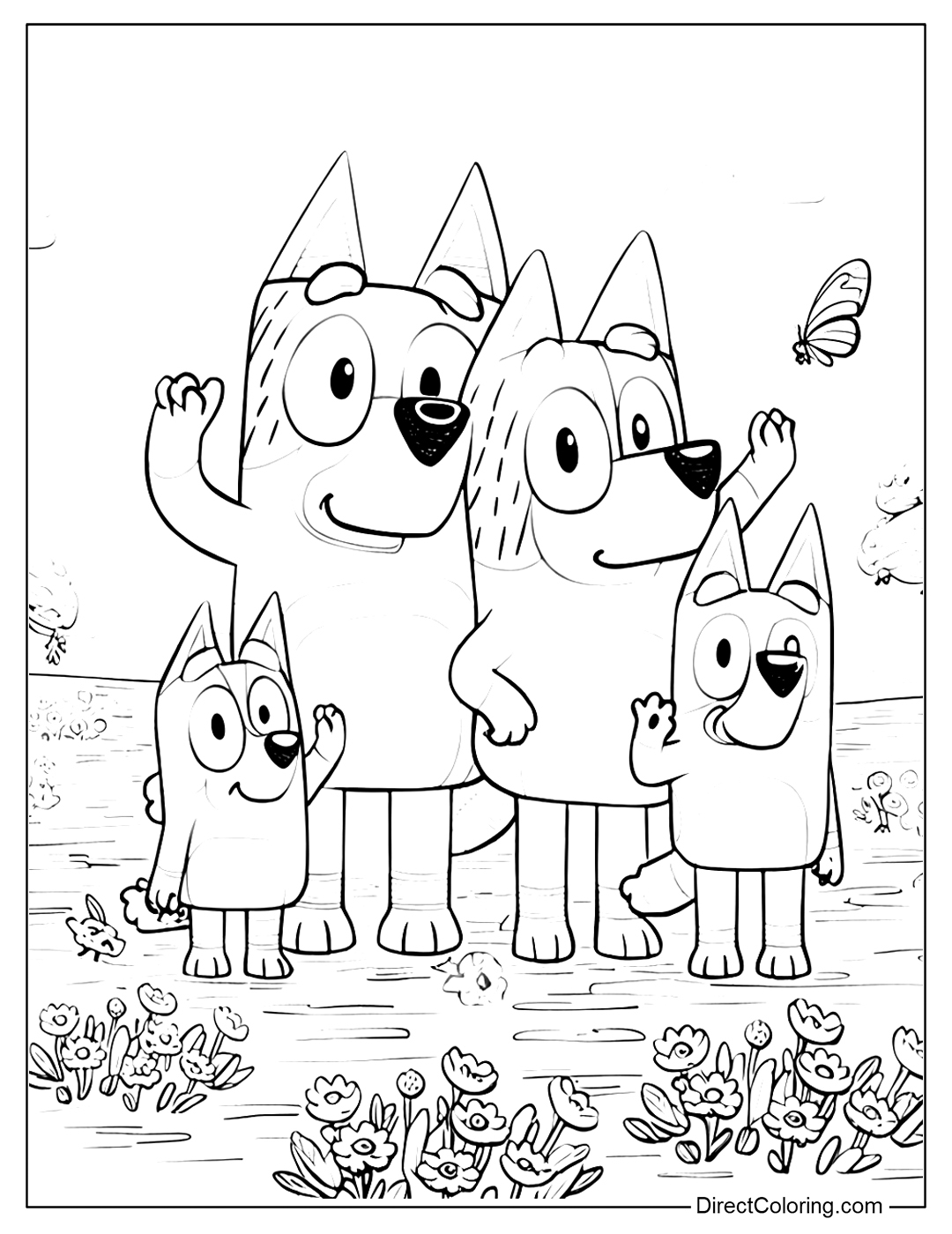 Bluey Coloring Pages Free PDF To Print Bluey Coloring Pages Free PDF To Print