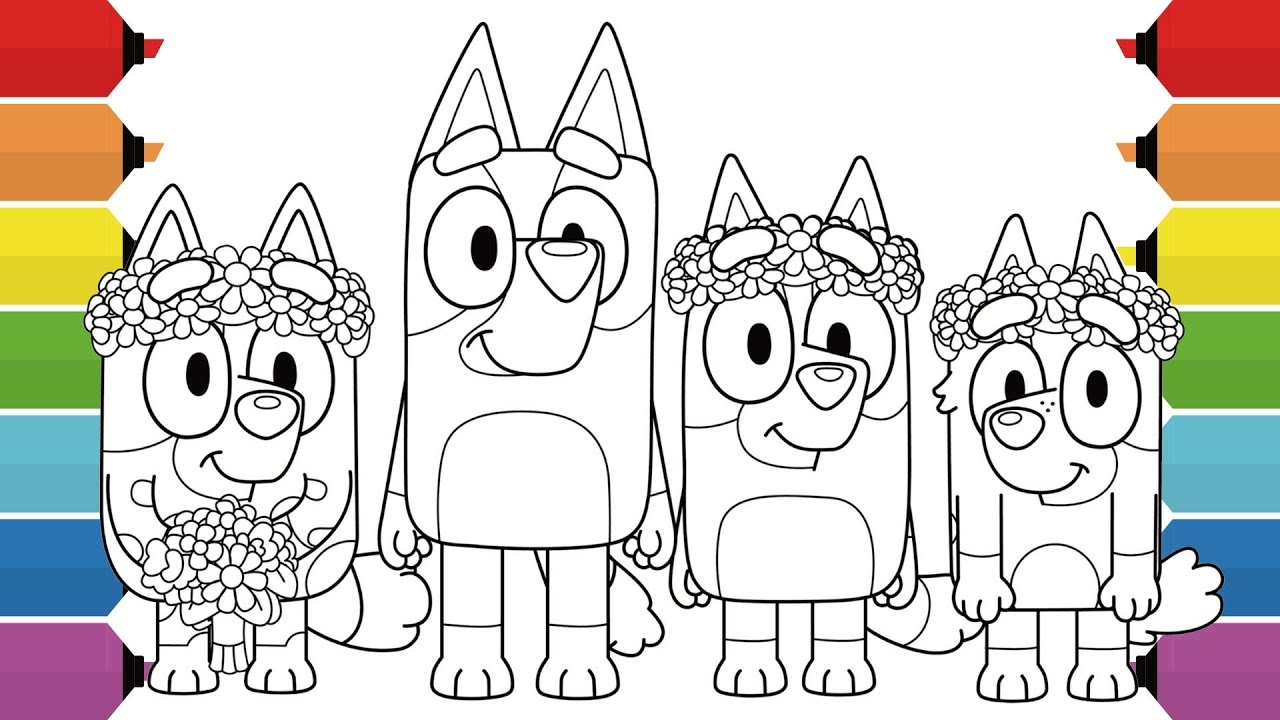 Bluey Friends Coloring Pages Bluey Bingo Muffin Socks YouTube Bluey Friends Coloring Pages Bluey Bingo Muffin Socks YouTube