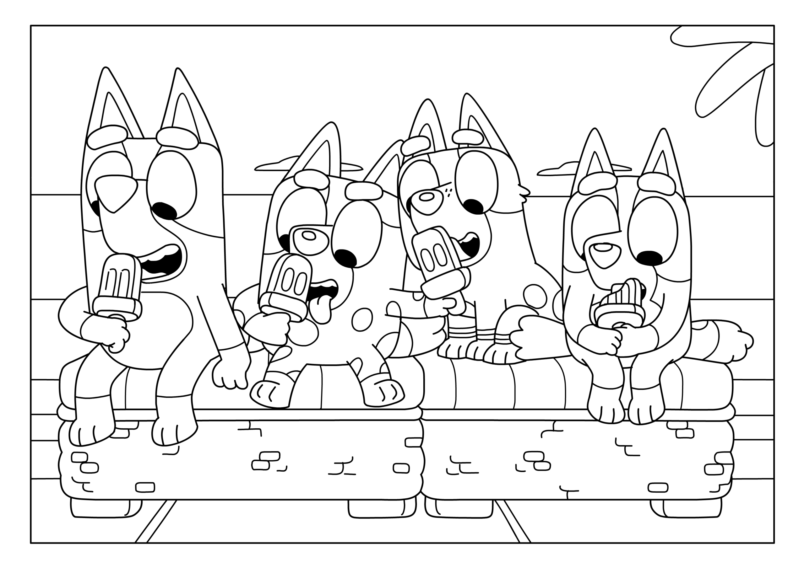 Bluey Friends Colouring Sheets Bluey Official Website Bluey Friends Colouring Sheets Bluey Official Website
