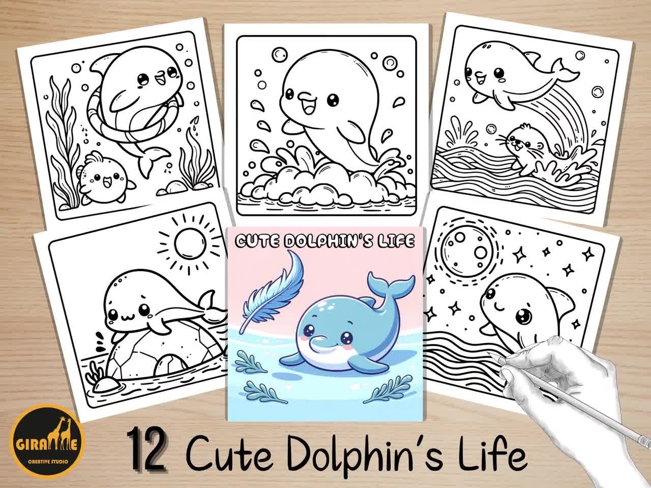 Bold And Easy Coloring Book Dolphin Coloring Pages Cute Comfy Underwater Scenes Summer Ocean Animals Coloring Stress Relief For Kids Etsy Bold And Easy Coloring Book Dolphin Coloring Pages Cute Comfy Underwater Scenes Summer Ocean Animals Coloring Stress Relief For Kids Etsy