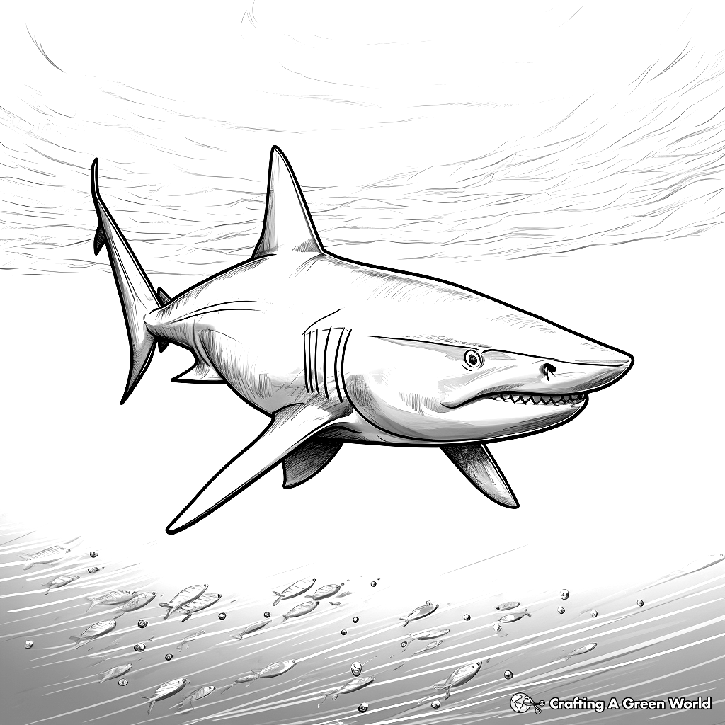 coloring pages of a shark coloring pages of a shark