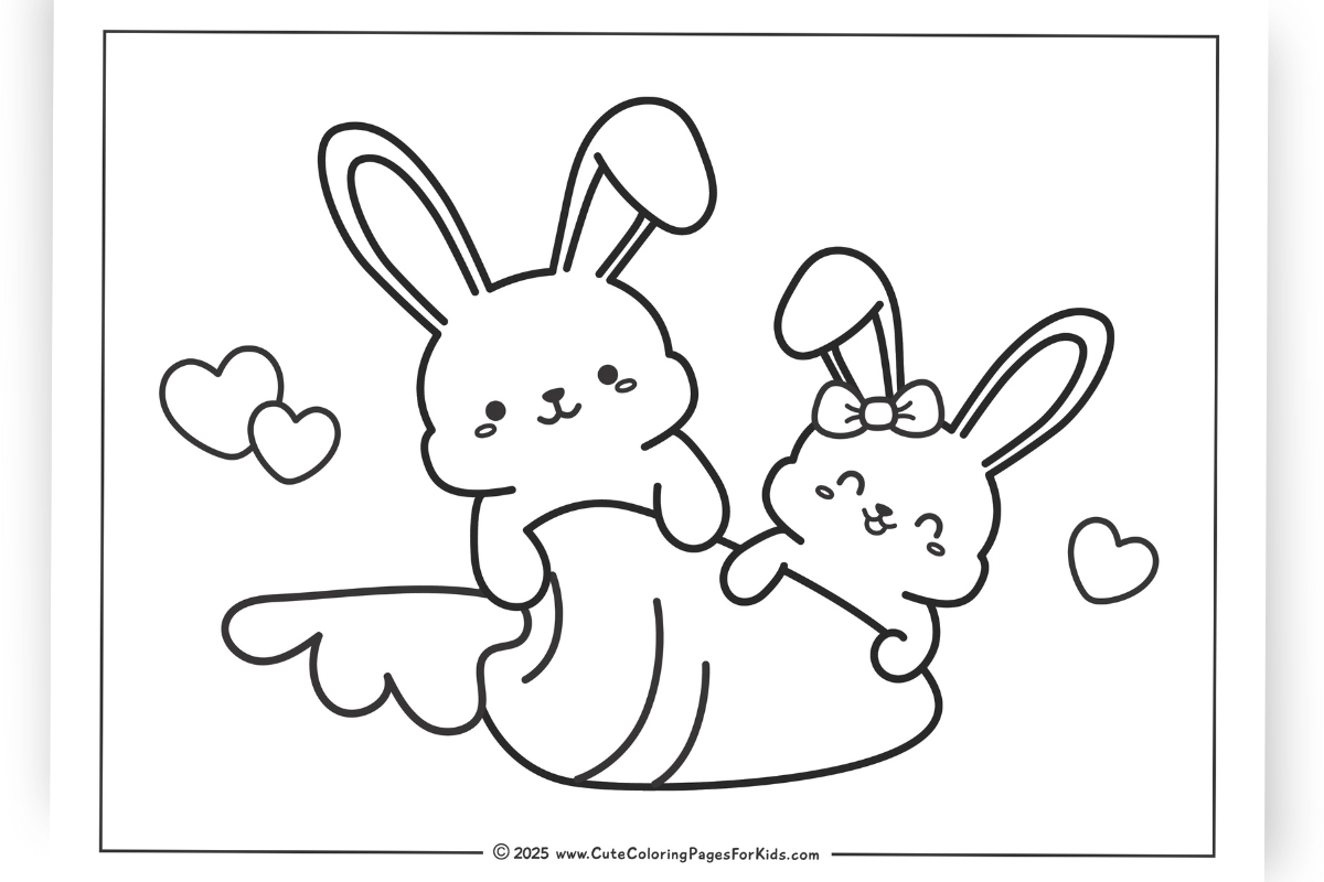 rabbit images to color rabbit images to color