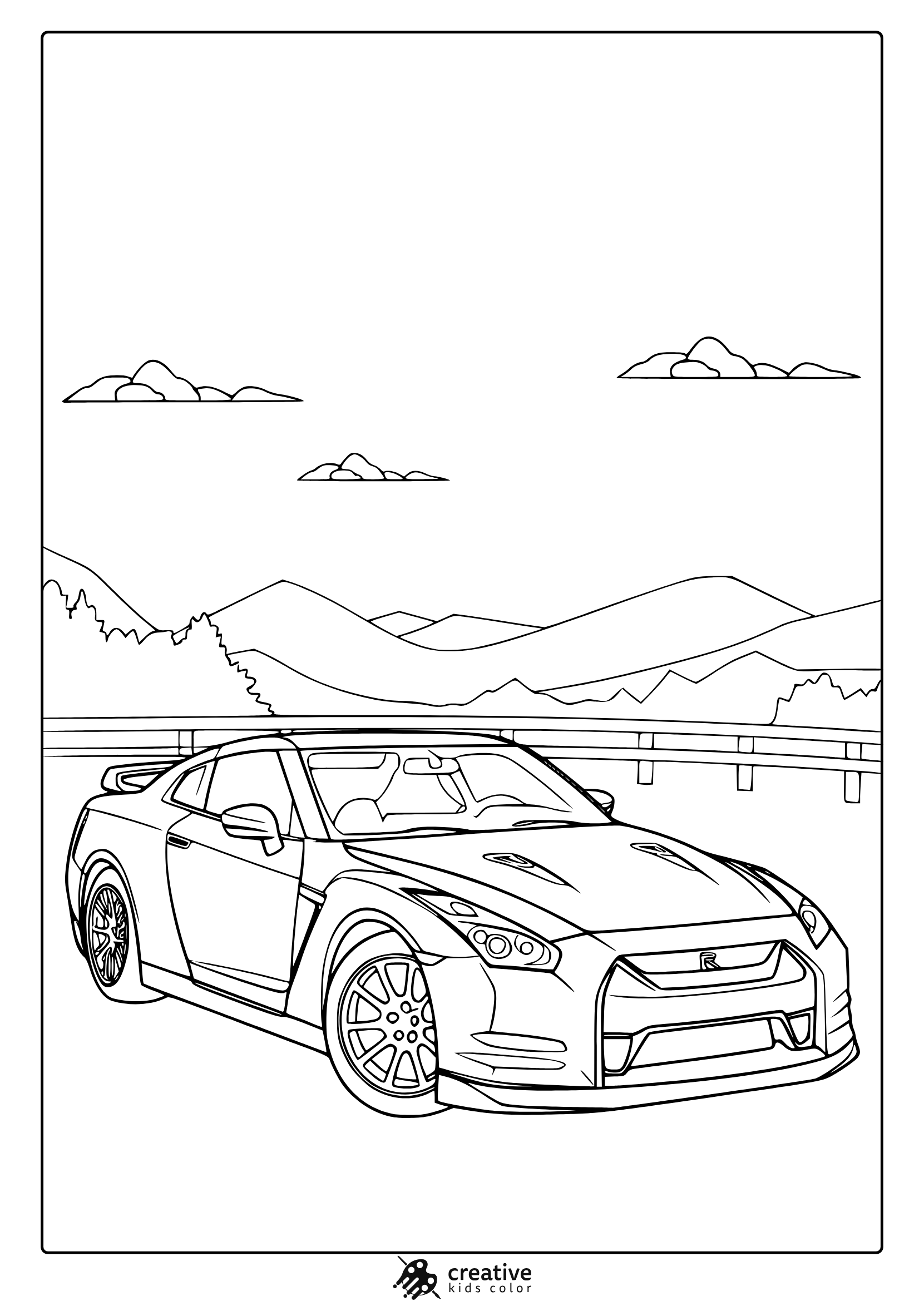 Car Coloring Pages 30 Free Printable PDF  Car Coloring Pages 30 Free Printable PDF