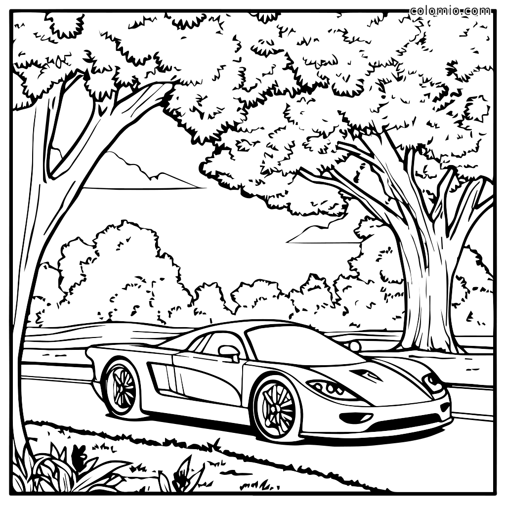 Cars Coloring Pages Free Printable Car Coloring Sheets