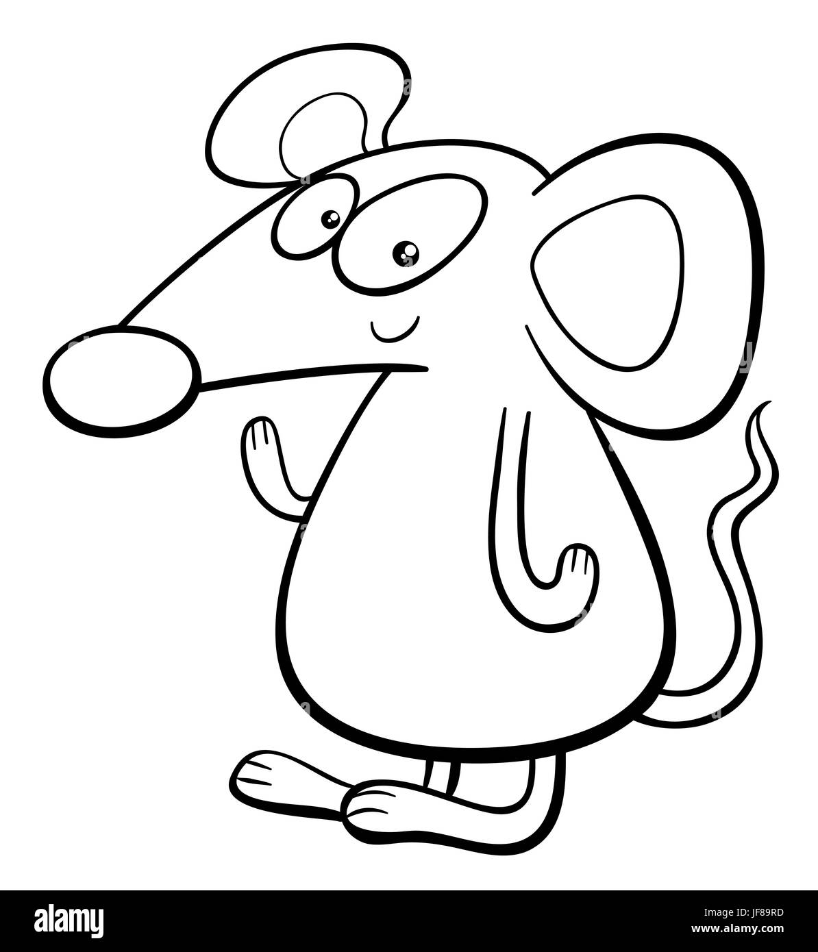 Cartoon Mouse Coloring Page Stock Photo Alamy Cartoon Mouse Coloring Page Stock Photo Alamy