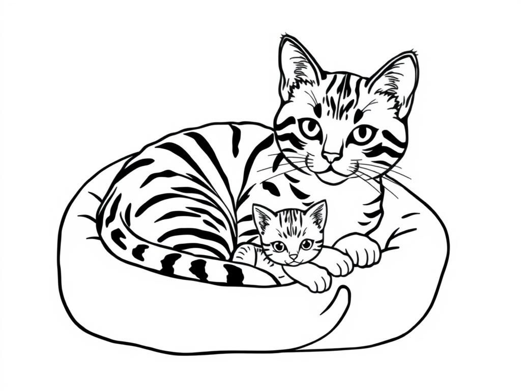 cat printable colouring pages