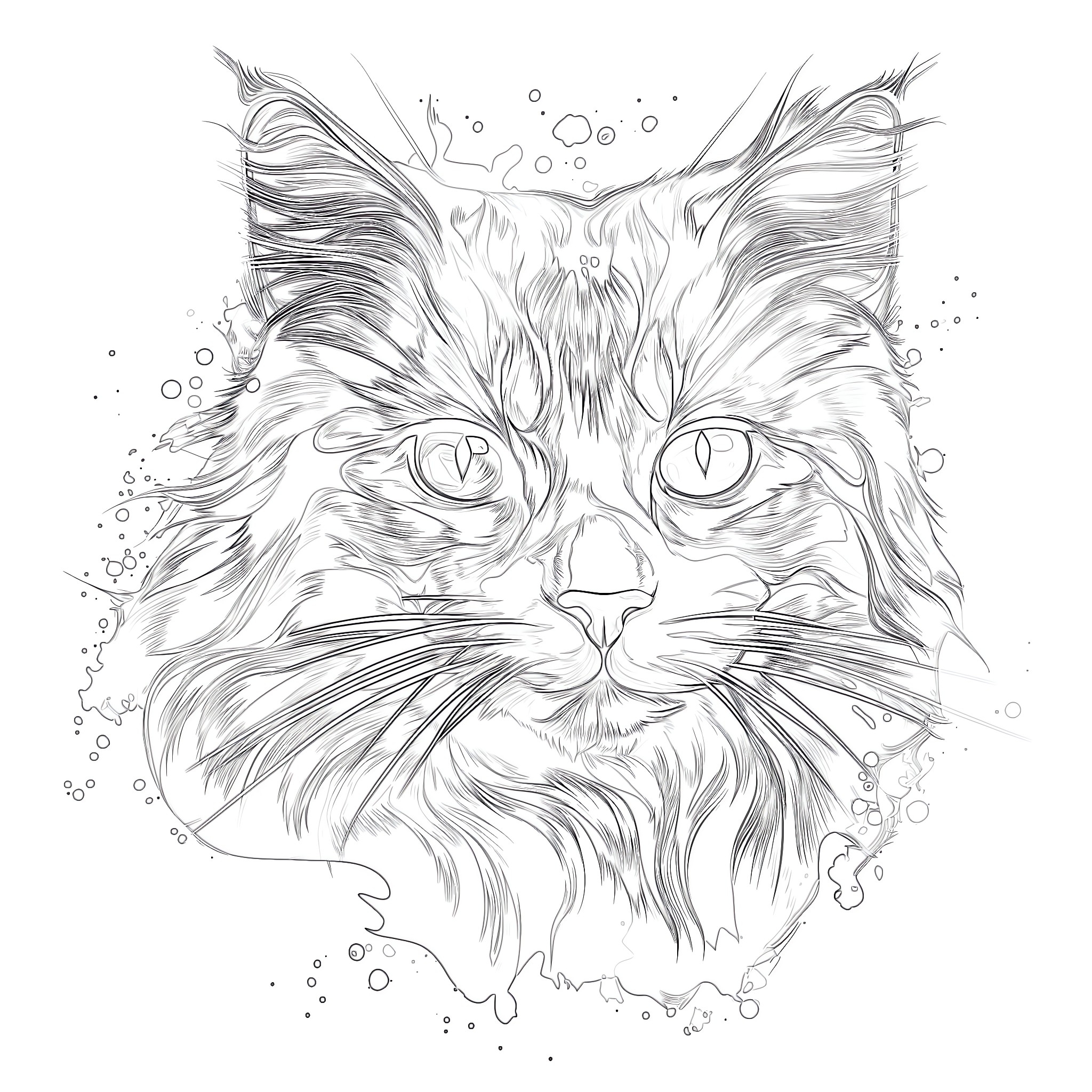 Cat Coloring Page Realistic Coloring Pages Mimi Panda Cat Coloring Page Realistic Coloring Pages Mimi Panda