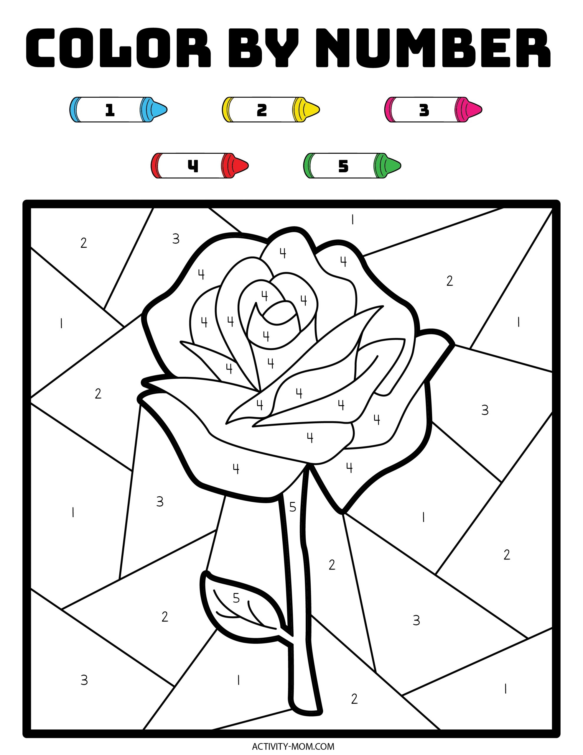 Color By Number Valentine Pages free Printable The Activity Mom Color By Number Valentine Pages free Printable The Activity Mom