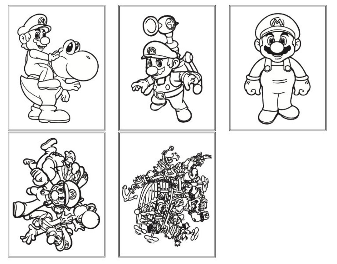 mario bros coloring pages printable mario bros coloring pages printable