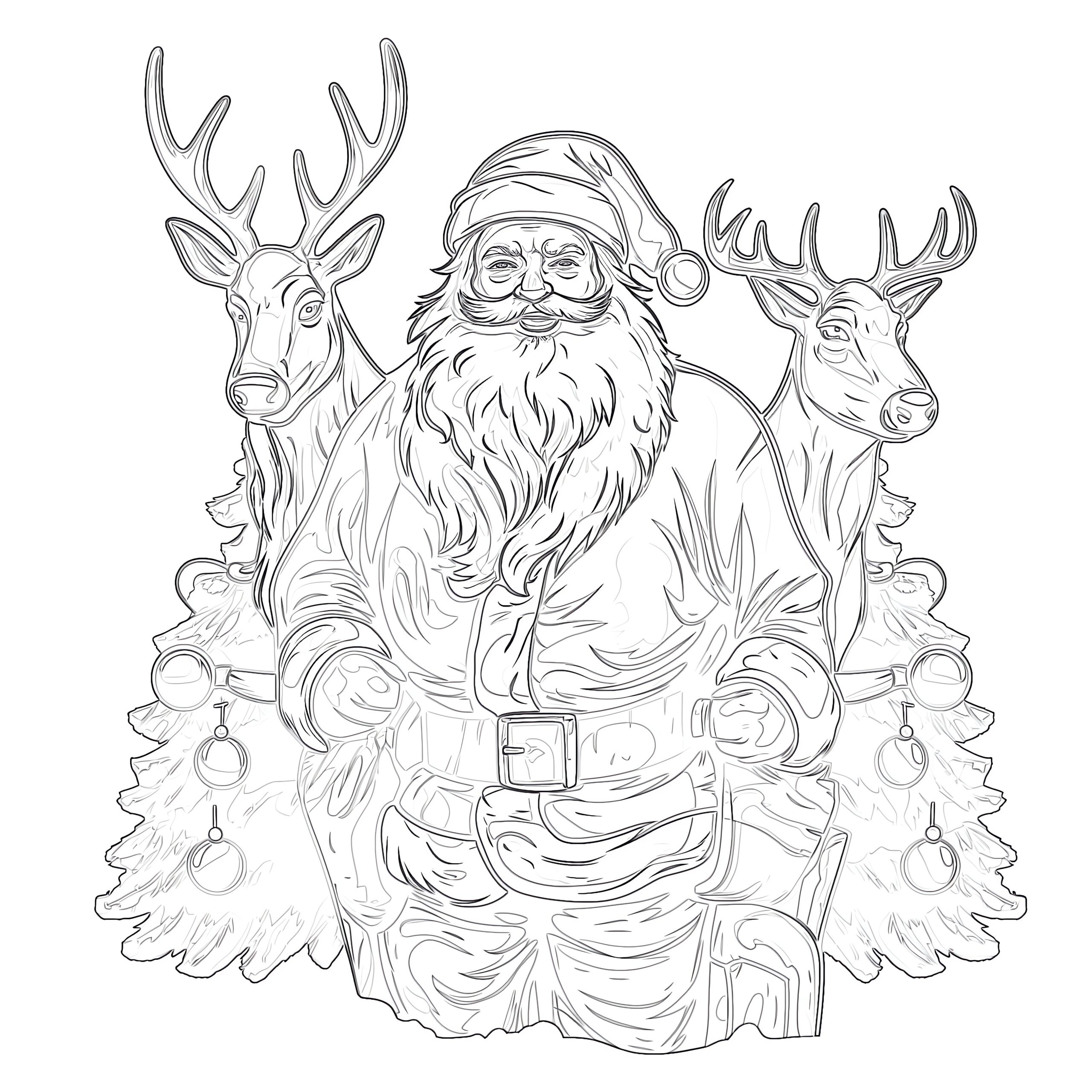 Coloring Pages Of Santa Claus And Reindeer Coloring Pages Mimi Panda Coloring Pages Of Santa Claus And Reindeer Coloring Pages Mimi Panda
