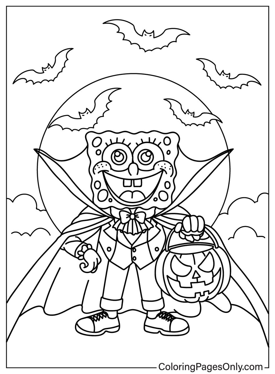 Coloring Pages Only Free PDF Online On X Spongebob Halloween Coloring Pages Download And Print Free Coloring Pages At Https t co rWc4CqgwoS SpongebobHalloween Spongebob Halloween HalloweenColoring Coloringpagesonly coloringpages 