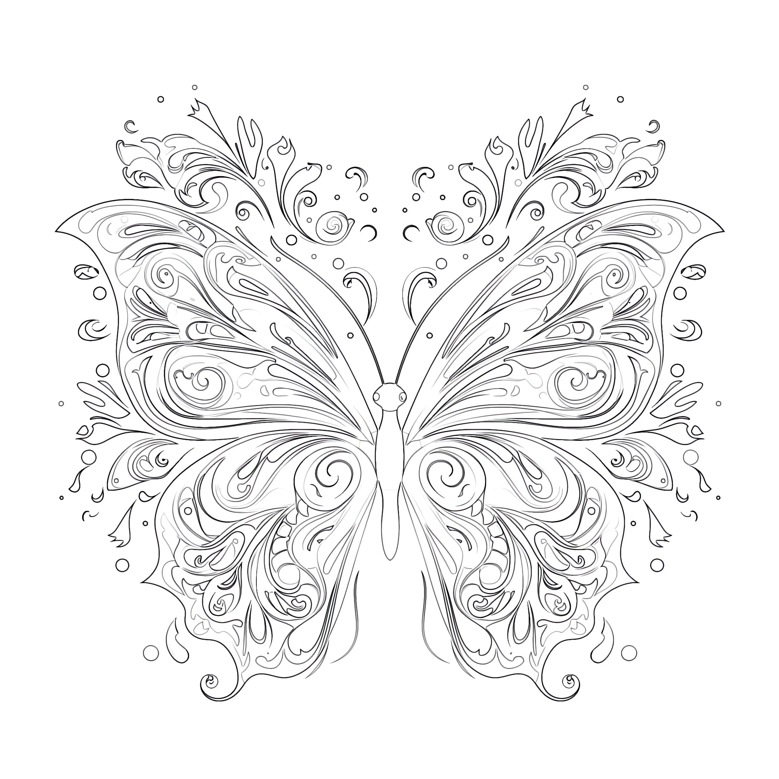 print butterfly to color print butterfly to color