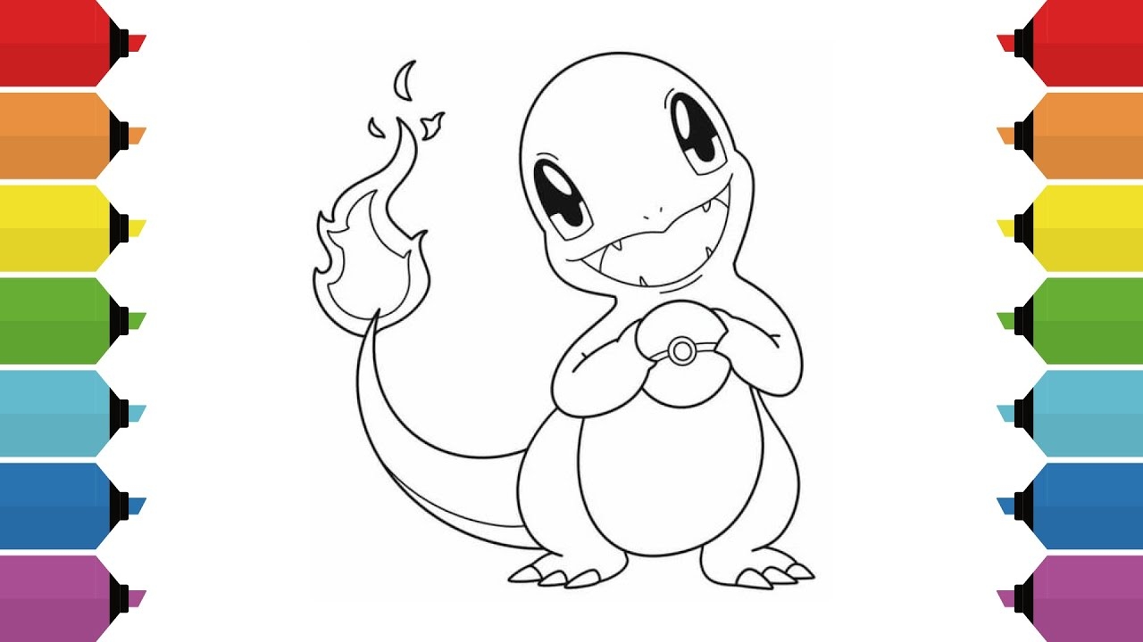Coloring Pokemon Charmander Coloring Page YouTube Coloring Pokemon Charmander Coloring Page YouTube
