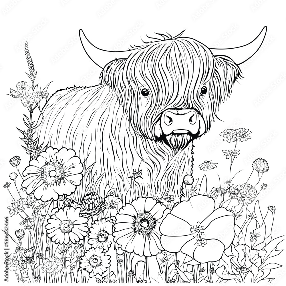 colouring page of a cow colouring page of a cow