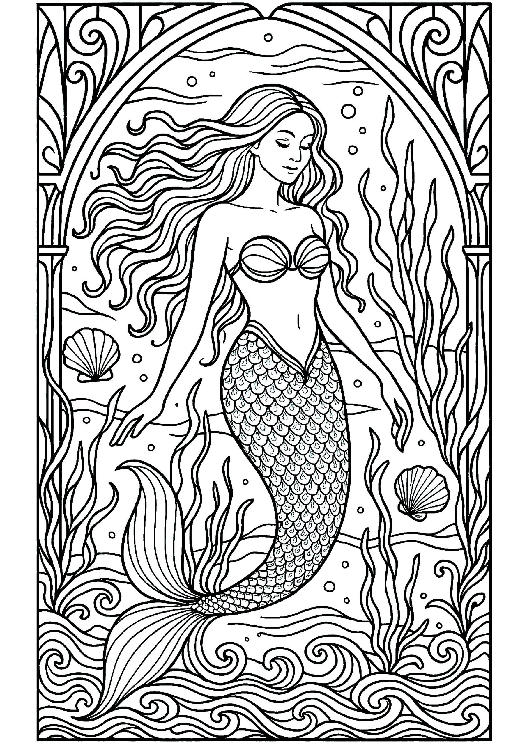 mermaid pictures to color mermaid pictures to color
