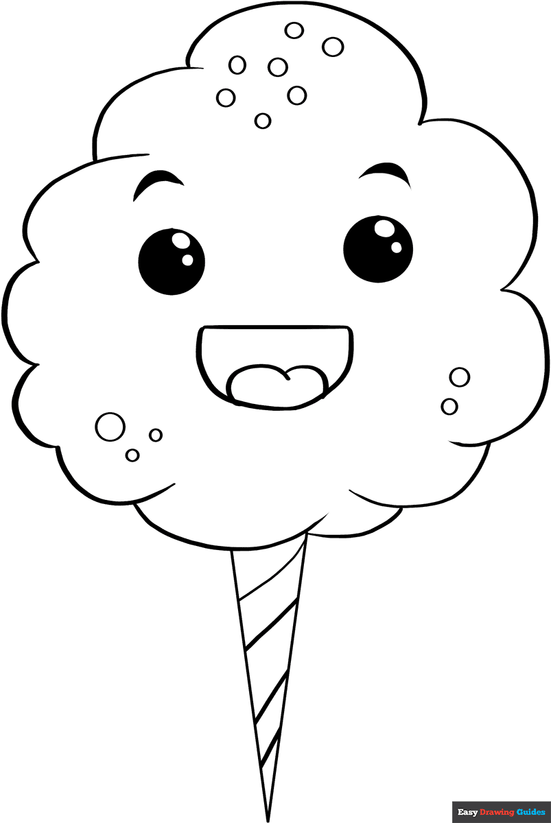 cotton candy coloring sheet cotton candy coloring sheet
