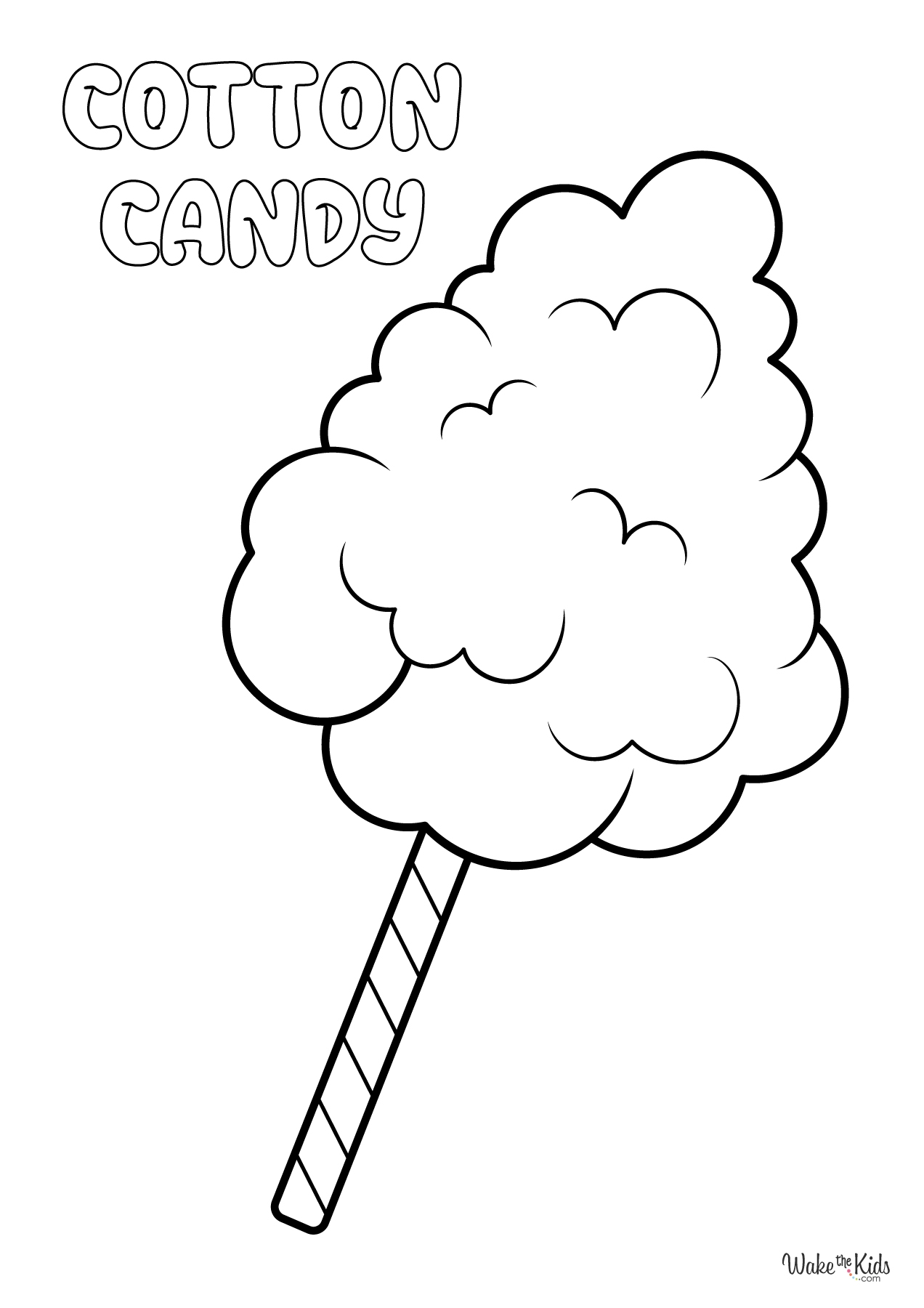 Cotton Candy Coloring Pages Free Printable PDFs WakeTheKids Cotton Candy Coloring Pages Free Printable PDFs WakeTheKids