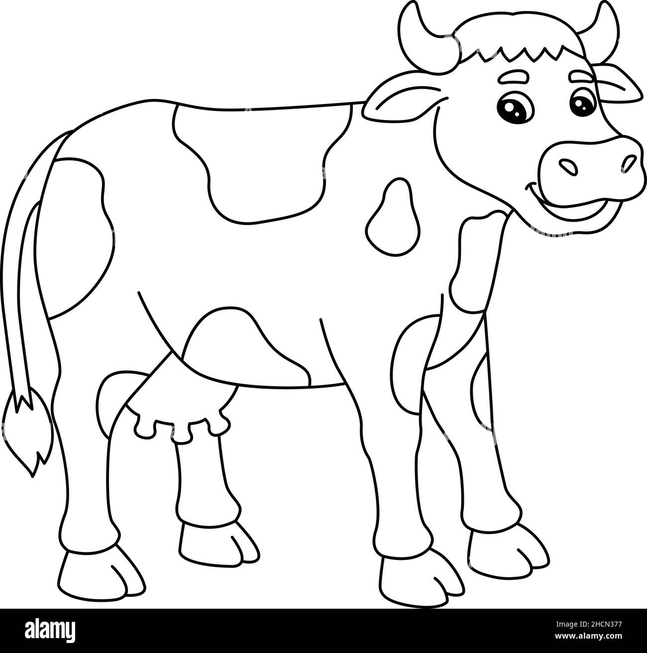 Cow Coloring Page Isolated For Kids Stock Vector Image Art Alamy Cow Coloring Page Isolated For Kids Stock Vector Image Art Alamy